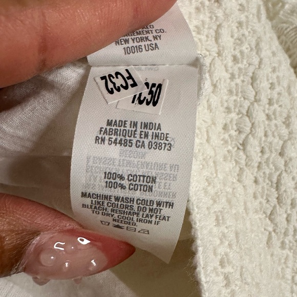 EUC! Aerie Tiered antique white mini skirt - Picture 4 of 4